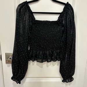 Polka dot top Wayf size XS